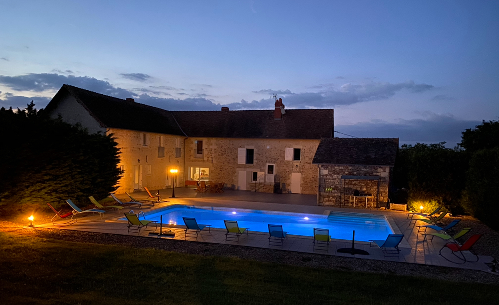 villa de la Lunoterie de nuit